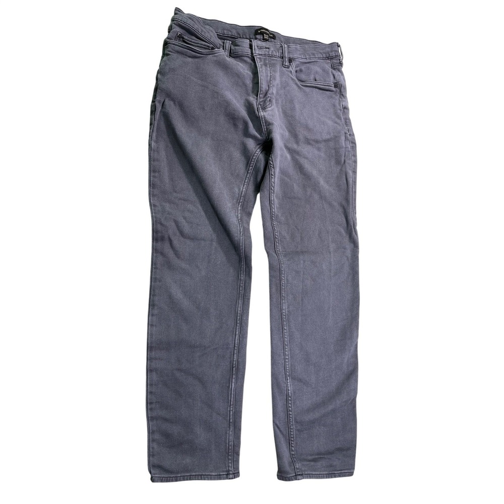 Banana Republic Gray Jeans Mens 34x32 Straight Leg Stretch Denim Pants